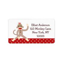 Sock Monkey Address Labels