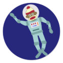 Sock Monkey Astronaut stickers by sockmonkeys Sock Monkey Astronaut stickers