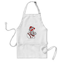 Sock Monkey Baseball Aprons