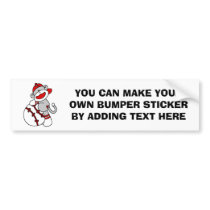 Sock Monkey Baseball T-shirts and Gifts Bumper Sticker