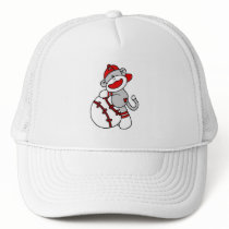 Sock Monkey Baseball T-shirts and Gifts Hats