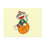 Sock Monkey Basketball T-shirts and Gifts Post Card