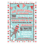 Sock Monkey Birthday Party Poster Custom Invites