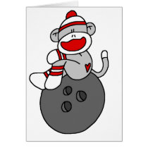 Sock Monkey Bowling cards
