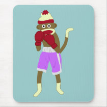 Sock Monkey Boxer mousepads