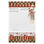 Sock Monkey, Boy Baby Shower Advice flyers
