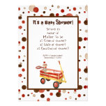 Sock Monkey, Boy Baby Shower Invitation