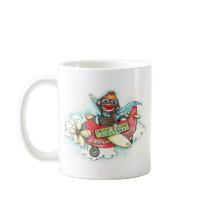 Sock Monkey Business Airlines Coffee Mug