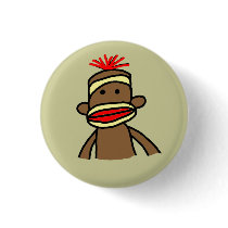 Sock Monkey Pins