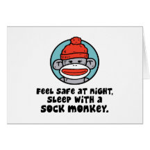 Sock Monkey Card