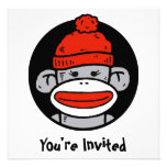 Sock Monkey Card / Invitation