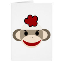 sock monkey cards