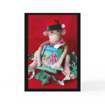 Sock Monkey Christmas cards by lozaki Sock Monkey Christmas cards