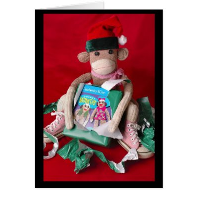 Sock Monkey Christmas Cards