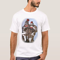 Sock Monkey Couple t-shirts by catkay Sock Monkey Couple t-shirts