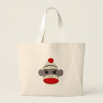 Sock Monkey Face Bag bags