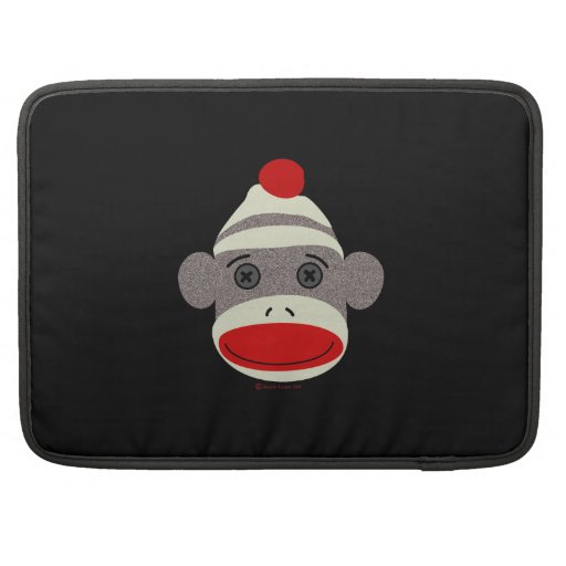Sock Monkey Face Macbook Pro Sleeve