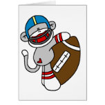 Sock Monkey Football Card