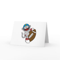 Sock Monkey Football cards by sport_shop Sock Monkey Football cards