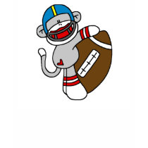 Sock Monkey Football t-shirts by sport_shop Sock Monkey Football t-shirts