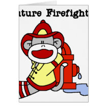 Sock Monkey Future Firefighter cards