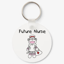 SOCK MONKEY FUTURE NURSE keychains