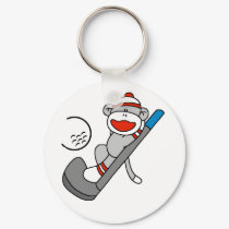 Sock Monkey  Golf keychains