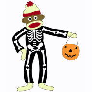 Sock Monkey Halloween shirt