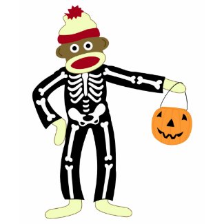 Sock Monkey Halloween shirt
