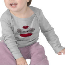 Sock Monkey Head Tshirts