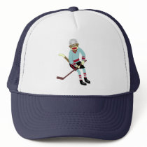 Sock Monkey Hockey Player hats