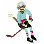 Sock Monkey Hockey Player Shirts
