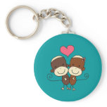Sock Monkey Hugz Keychain