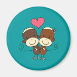 Sock Monkey Hugz Magnets
