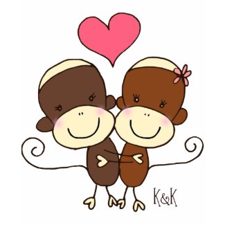 Sock Monkey Hugz T-shirt