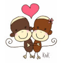 Sock Monkey Hugz T-shirt shirt