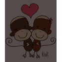 Sock Monkey Hugz T-shirt