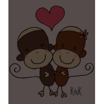 Sock Monkey Hugz T-shirt by Princess_Monkey Sock Monkey Hugz T-shirt