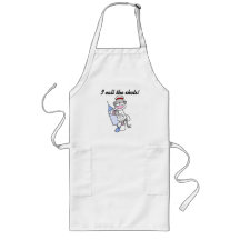 Sock Monkey I Call the Shots Apron