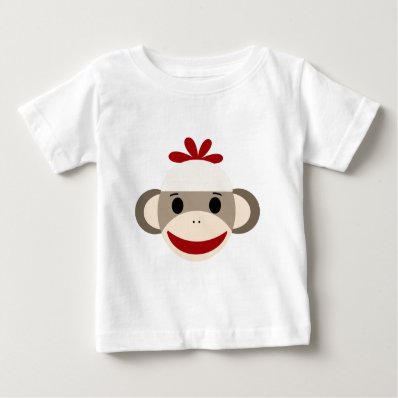 sock monkey infant t-shirt