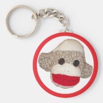 Sock monkey keychains