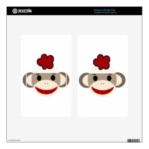 sock monkey kindle fire decal