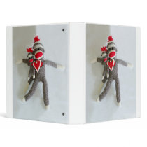 Sock Monkey Love #1 Binder