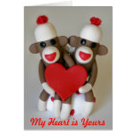 Sock Monkey Lovers Card