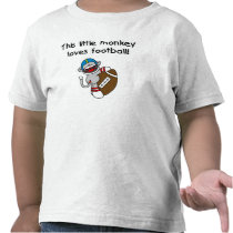 Sock Monkey Loves Football t-shirts by sport_shop Sock Monkey Loves Football t-shirts