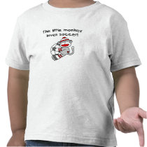 Sock Monkey Loves Soccer t-shirts by sport_shop Sock Monkey Loves Soccer t-shirts