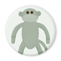 Sock Monkey magnets by cooplett Sock Monkey magnets