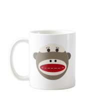SOCK MONKEY MANIA COFFEE MUG