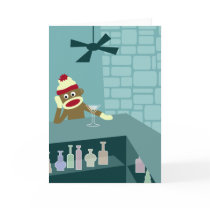 Sock Monkey Martini Bar cards by sockmonkeys Sock Monkey Martini Bar cards