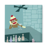 Sock Monkey Martini Bar magnets